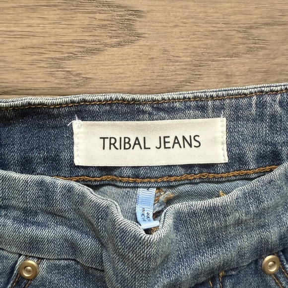 Tribal Jeans | Size 2 | Embroidered Hem Denim Jeans - Picture 8 of 8
